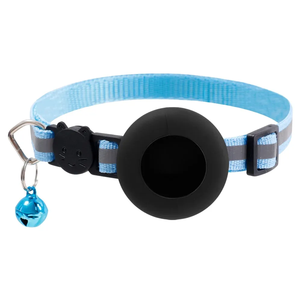 Anti-Lost Pet Cat Collar for Apple Airtag Protective GPS Tracker Anti Lost Positioning Collar WaterProof Reflective Pet Collars