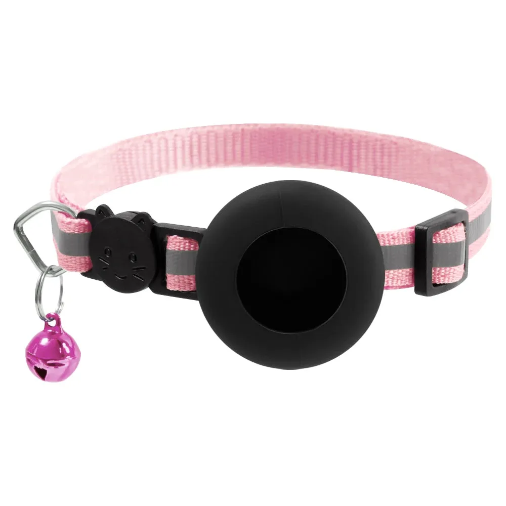 Anti-Lost Pet Cat Collar for Apple Airtag Protective GPS Tracker Anti Lost Positioning Collar WaterProof Reflective Pet Collars
