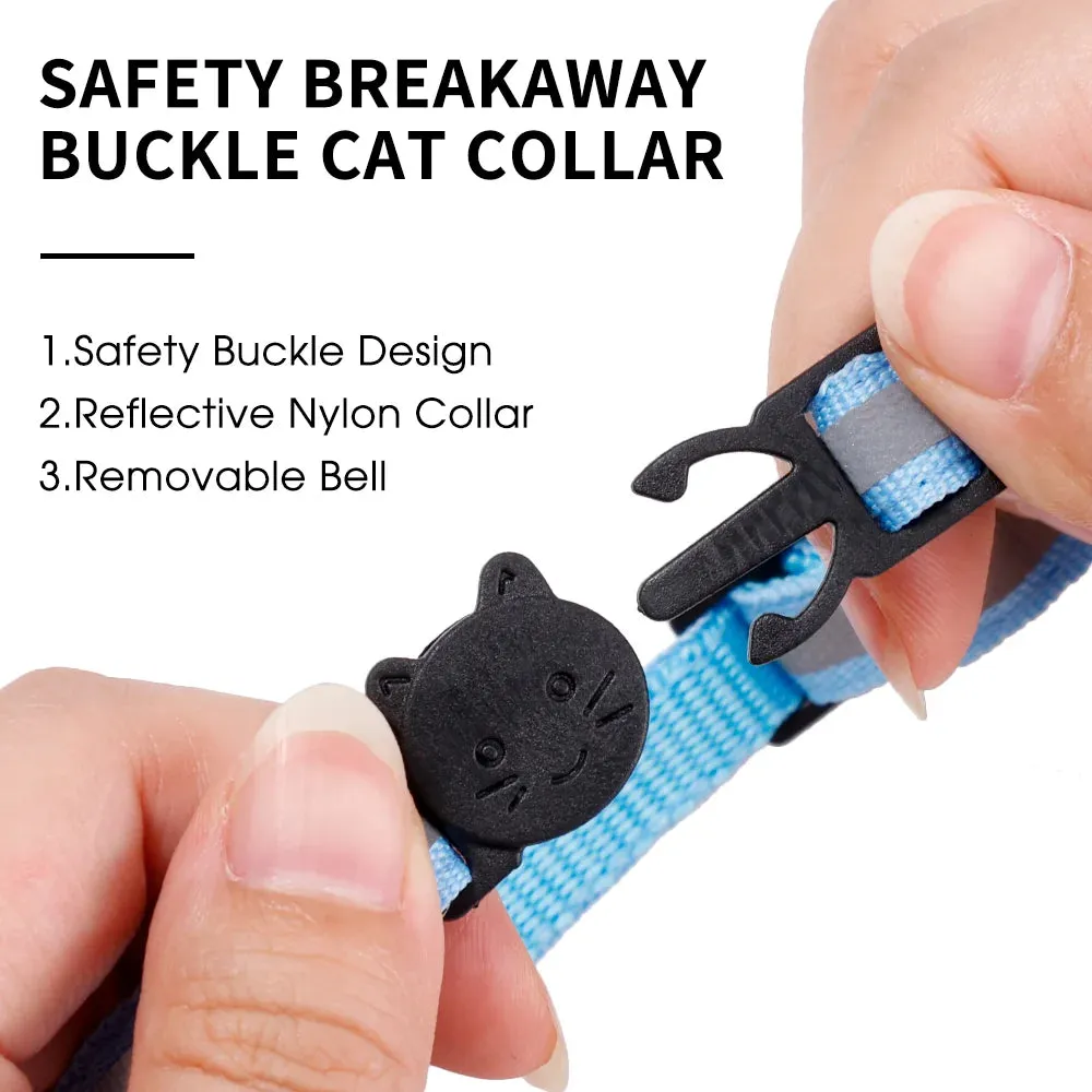 Anti-Lost Pet Cat Collar for Apple Airtag Protective GPS Tracker Anti Lost Positioning Collar WaterProof Reflective Pet Collars