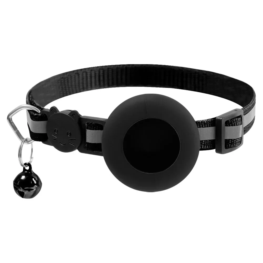 Anti-Lost Pet Cat Collar for Apple Airtag Protective GPS Tracker Anti Lost Positioning Collar WaterProof Reflective Pet Collars