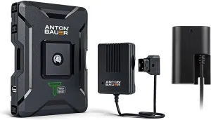 Anton Bauer Titon Base Kit, Compatible with Canon 5DmkIV, 5DmkIII, 5DmkII, 6D, 7D, 7DmkII, BMMCC (20"), LP-E6, Lithium Battery Pack, Battery Replacement, Quick Release Battery