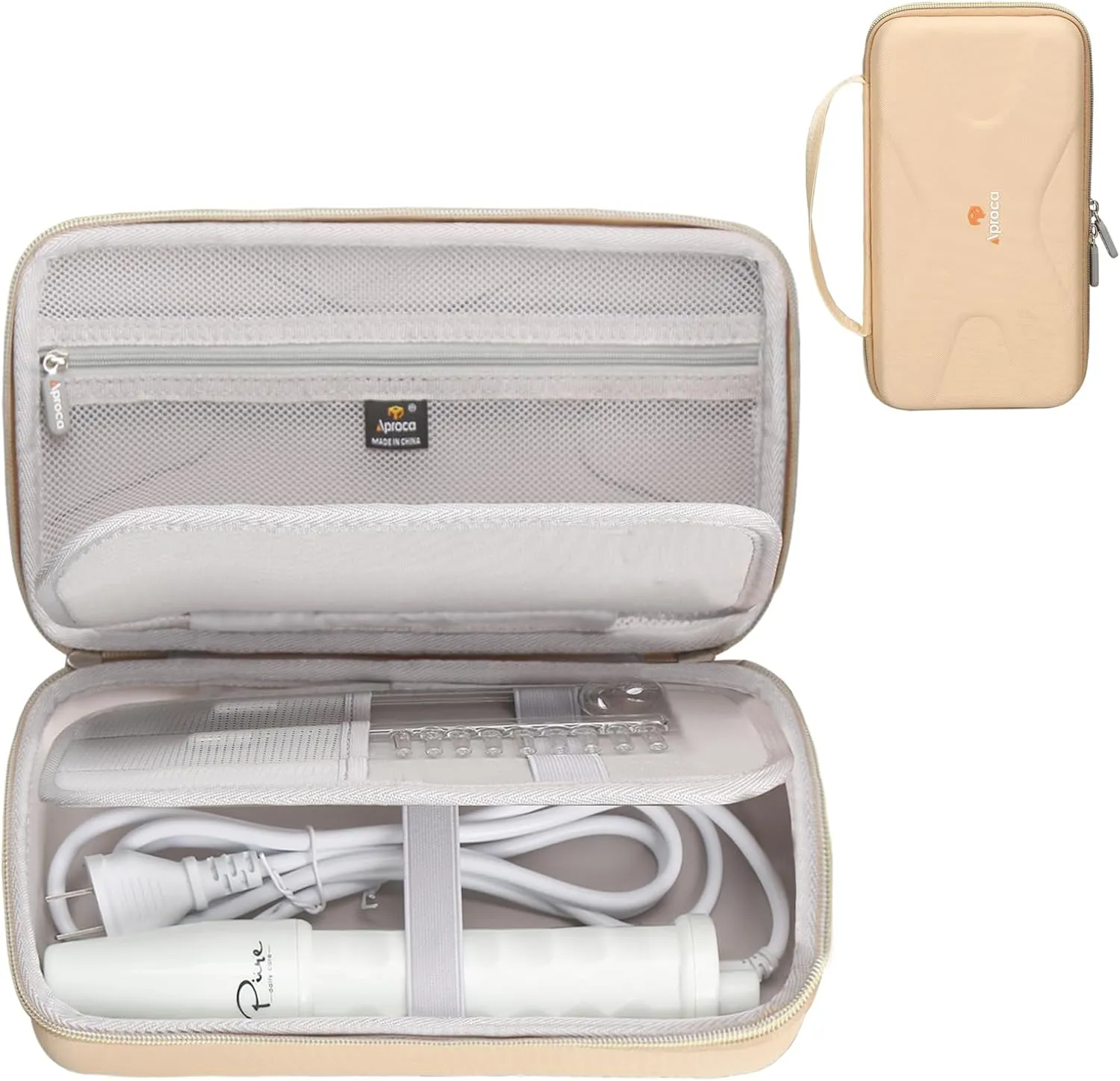 Aproca Hard Storage Protective Travel Case, for NuDerma Portable Handheld Skin Therapy Wand Machine and Accessories