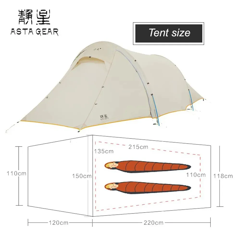 Asta Gear  Windchaser 2  20D Silicon Nylon  Outdoor Camping Hikking Ultralight