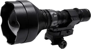 ATN IR850 Supernova Infrared Illuminator for Hunting, Law Enforcement,Military use, Includes IR Illuminator, Easy Rail mounting System, Single Lithium Battery and Battery Charger,Black