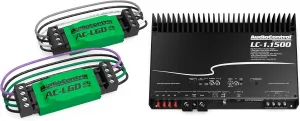 AudioControl LC-1.1500 Mono Subwoofer Amplifier with 1 Pair AudioControl AC-LGD 20 Load generating Device