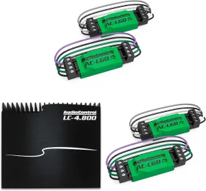 AudioControl LC-4.800 High-Power Multi-Channel Amplifier with Accubass with 2 Pairs AudioControl AC-LGD 20 Load generating Device