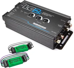 AudioControl LC2i 2 Channel Line Out Converter with Accubass and Subwoofer Control with 1 Pair AudioControl AC-LGD 20 Load generating Device