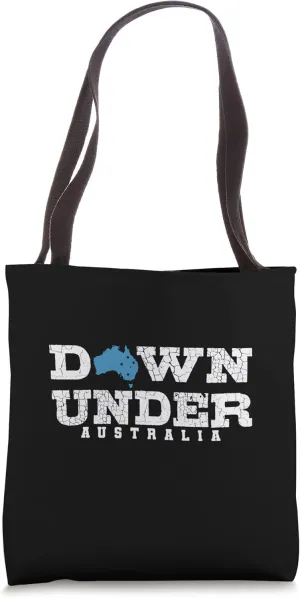 Australia Down Under Map Tote Bag