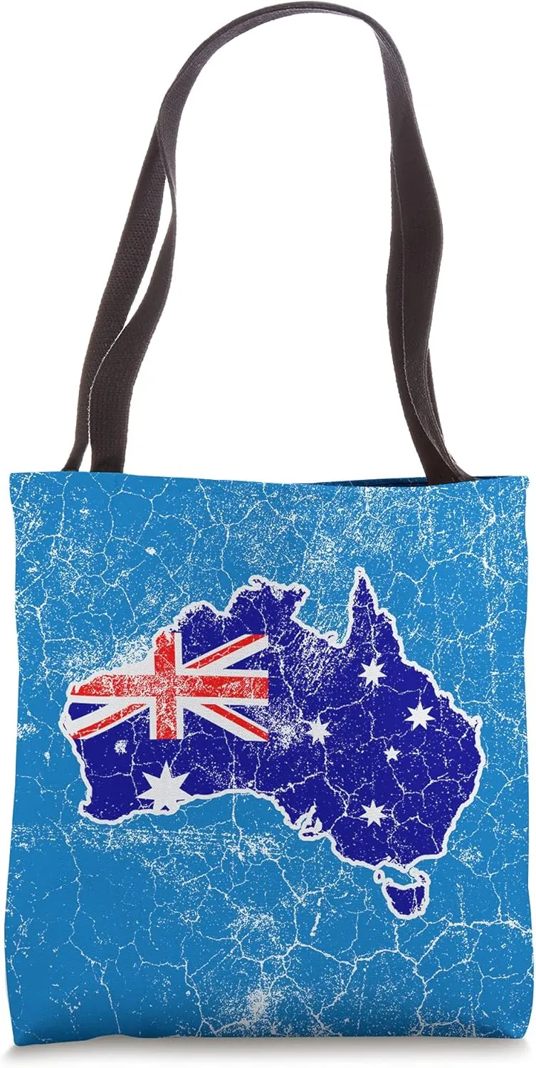 Australia down under traveler souvenir holiday vintage Tote Bag