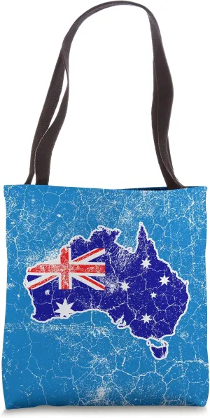 Australia down under traveler souvenir holiday vintage Tote Bag