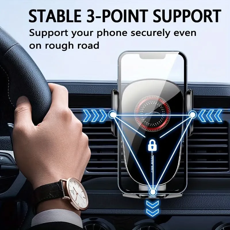 Automatic Clamping Car Phone Holder – Adjustable