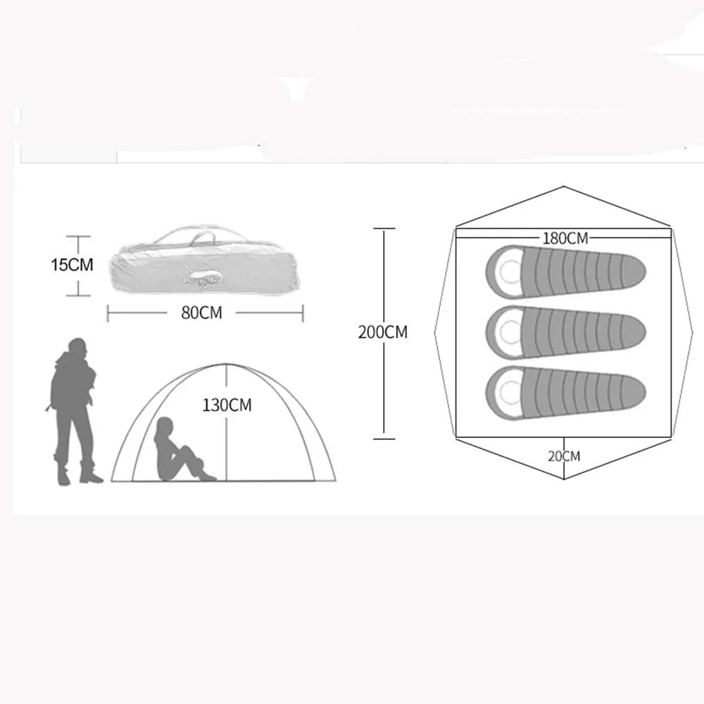 Automatic Tent Camping Tent Easy Instant Setup Protable Backpacking for Sun Shelter Travelling Hiking