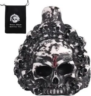 Aztec Death Whistle, Skull Authentic Aztec Whistle of Death Loudest Human Sounding Scream at 125 Decibels for Halloween & Mexican Festival of the Dead Celebrations Collectible Gift