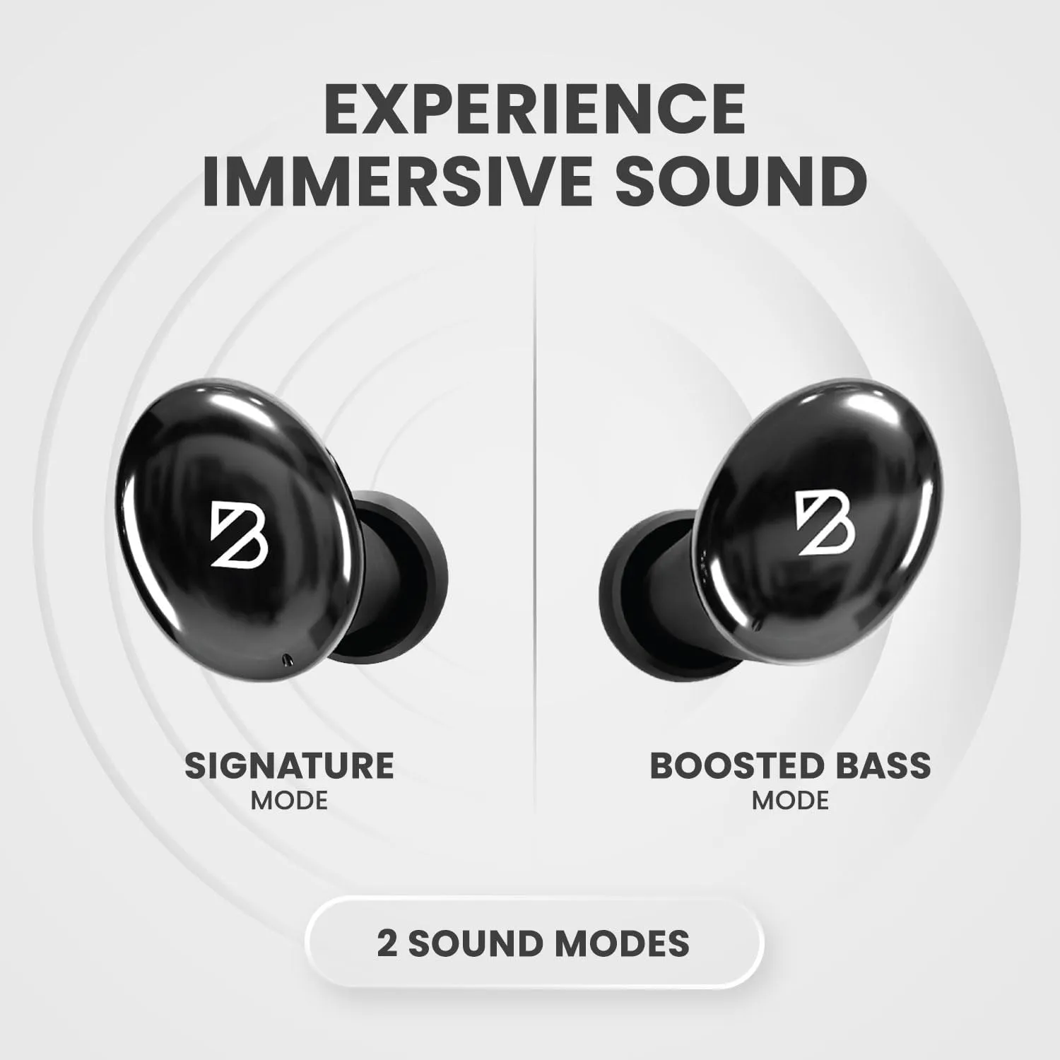 Back Bay Audio Tempo 30 Wireless Earbuds for Small Ears - Award-Winning Sound, Sweatproof Bluetooth Earbuds, Comfortable Ear Buds for Women, Black Earphones Small Ear Canals, Long Battery Headphones