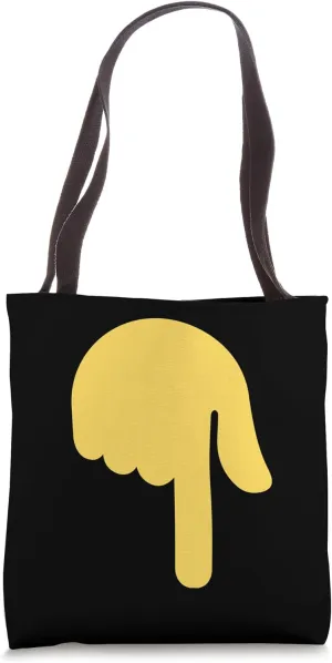 Backhand Index Pointing Down Tote Bag