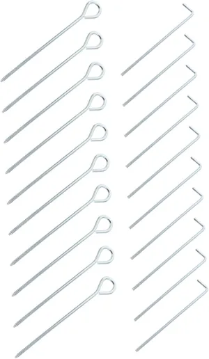 Balacoo Pcs Camping Ground Pegs Tent Stakes Outdoor Decorations Strong Tent Nails for Camping Safety Stakes for Tools