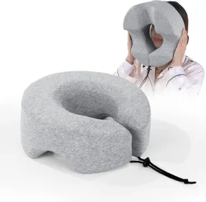 BALAPET Breathable Face Down Pillow, Massage Pillow Face Down After Eye Surgery, Adjustable Memory Foam Stomach Sleeping Pillow for Rest and Recovery(Light Gray)