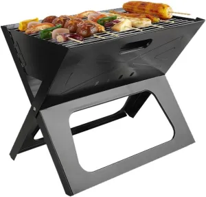 Barbecue Skewers Outdoor Barbecue Grills Camping Foldable Portable Barbecue Grills (D 48 * 31 * 40cm)