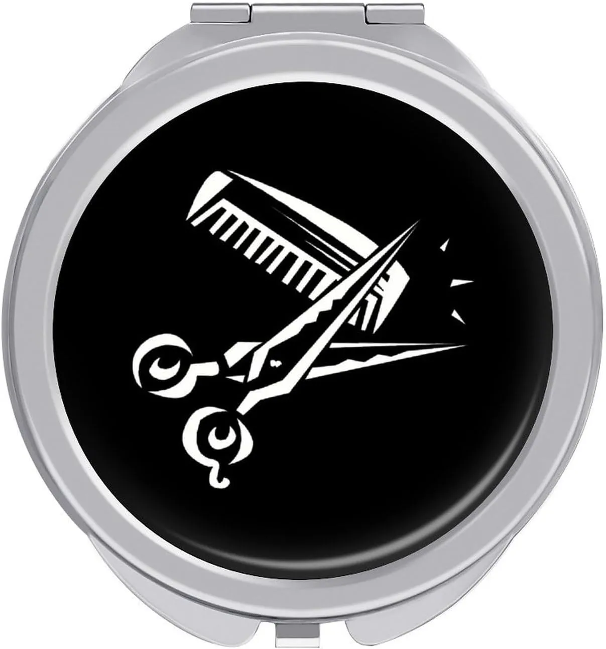 Barber Stuff Travel Makeup Mirror 2-Sided 1x 2X Magnification Portable Mini Mirror for Handbag Purse Pocket