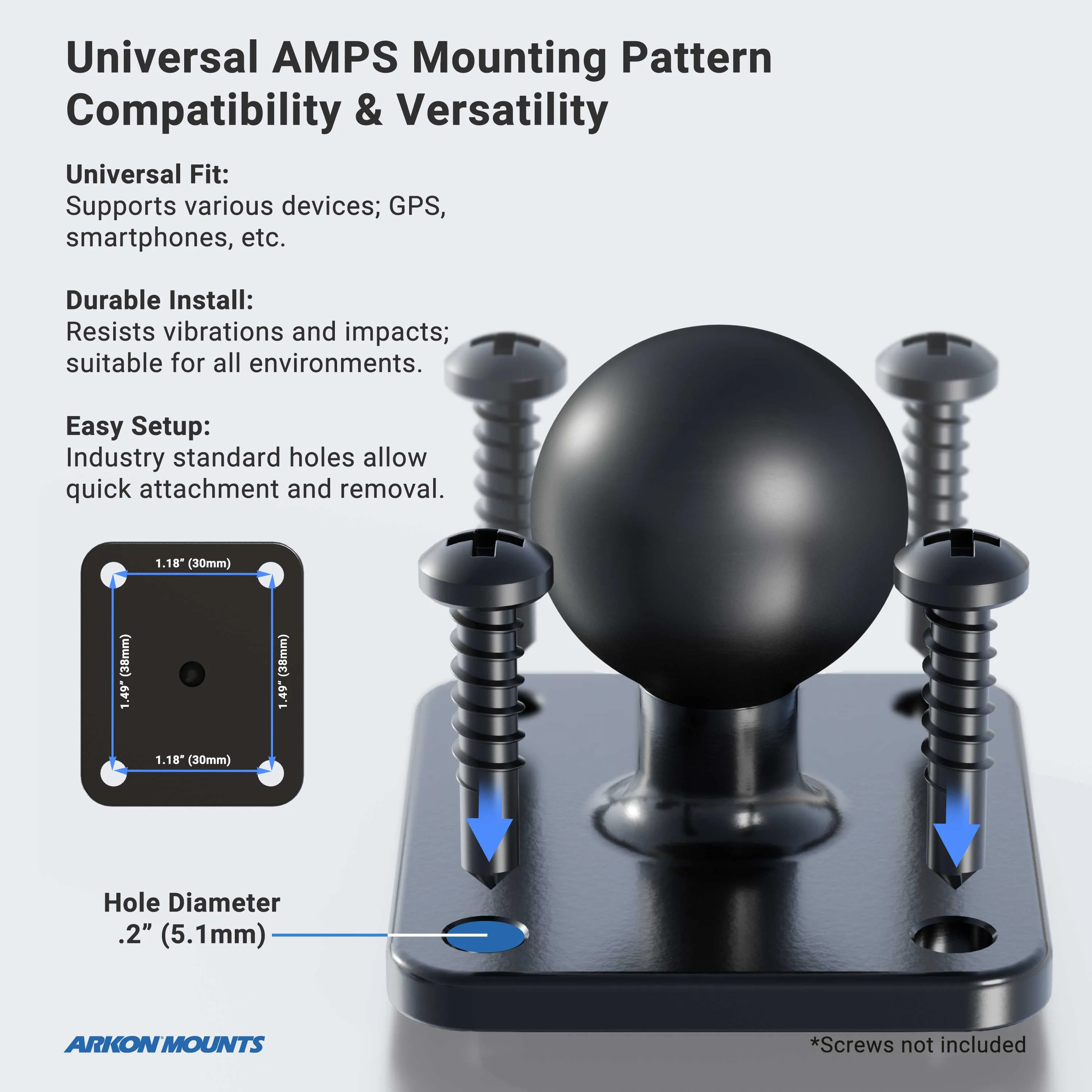 Barcode Scanner Universal Forklift Front Guard Mount