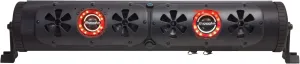 Bazooka 24-Inch G3 Bluetooth Party Bar | 450-watt Max Power | LED Lights | Party Button Music-Sharing | 8 Marine Grade Speakers | Off Road, Golf Cart, Marine and Outdoor Speaker System | BPB24-G3