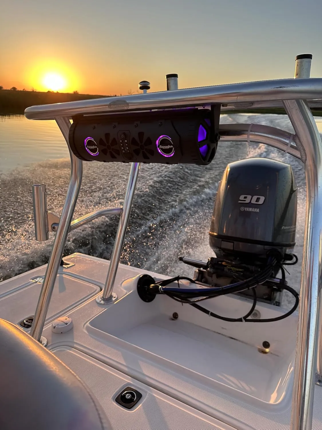 Bazooka G3 Bluetooth 16 inch Party Bar | 450-watt Max Power | LED Lights | Party Button Music Sharing | Marine Grade Speakers | Off Road, Golf Cart, Marine, and Outdoor Speaker System