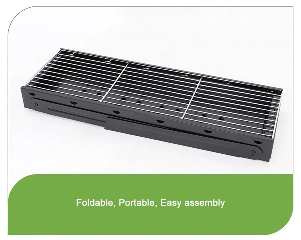 BBQ Charcoal Grill Foldable Portable Camping Hibachi Picnic - Large