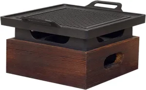 BBQ Grill Charcoal Grills Mini Portable Smokeless One-Person Indoor Non-Stick Barbecue for Outdoor Camping Essentials