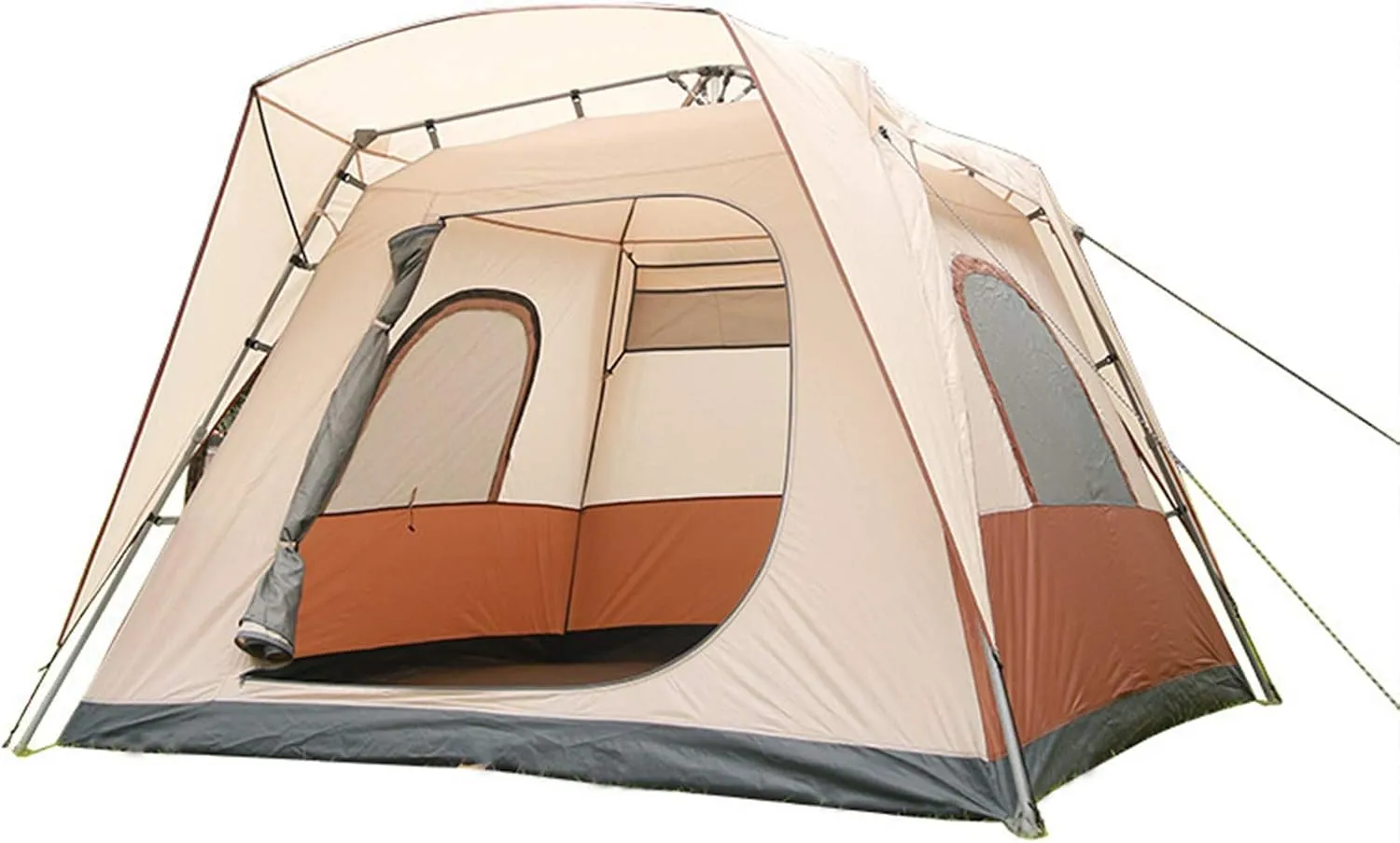 Beach Tent for 5-8 Person, Changing Room Privacy Tent, Double Layers, for Family, Festival, Hiking, Backpacking, Easy to Set up and Package