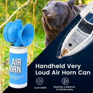 Bear Horn Self Defense,1.4oz Loud Air Horn for Bears, 120dB Heard up to 1/2 Mile Away, Air Horns for Safety for Wild Animals, Bear Alarm Scare Bears for Survival, Hiking, Biking, Fishing, Climbing