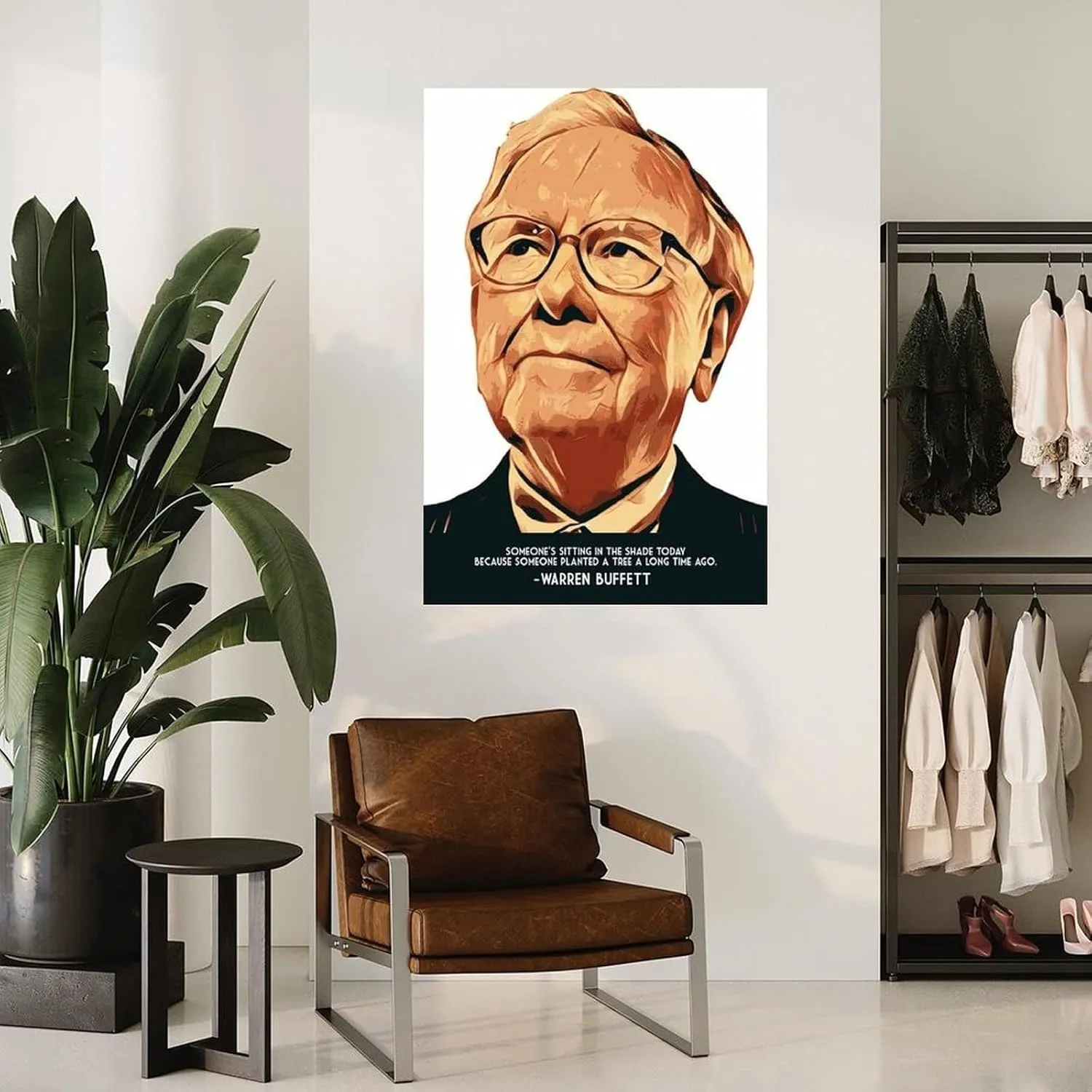 Berkshire Hathaway Chairman Warren Buffett Quotes Poster (4) Canvas Painting Posters And Prints Wall Art for Living Room Bedroom Decor 16x24inch(40x60cm) Unframe-style