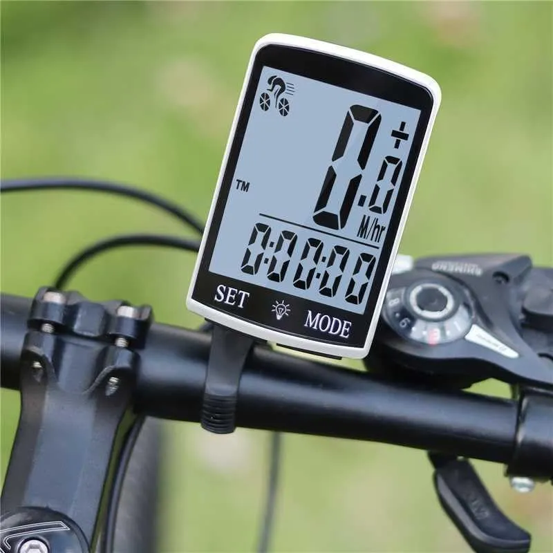 Bike Computer and Bicycle Odometer Wireless Big Secrren 3.3IN MPH KM/H Bike Speedometer with Automatic Wake-Up Cycling Old School Speed Tracker Multi-Functions