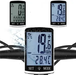 Bike Computer and Bicycle Odometer Wireless Big Secrren 3.3IN MPH KM/H Bike Speedometer with Automatic Wake-Up Cycling Old School Speed Tracker Multi-Functions