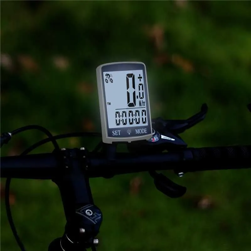 Bike Computer and Bicycle Odometer Wireless Big Secrren 3.3IN MPH KM/H Bike Speedometer with Automatic Wake-Up Cycling Old School Speed Tracker Multi-Functions