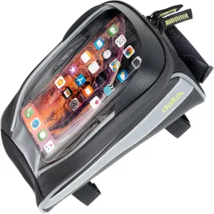 Bike Handlebar Bag for Phone - Top Tube Cycling Accessories with Waterproof Transparent Pouch for Adult Mountain and Road Bicycles with Reflective Material for Safety - Bikepacking Front Bag
