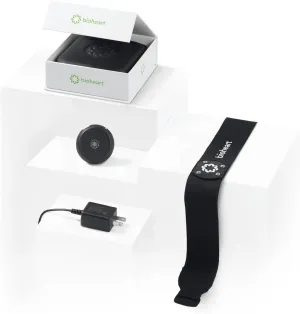Bioheart Bluetooth Heart Rate Monitor | Continuous Heart Rate Monitor | Chest Strap Heart Rate Mobile Device | One Year Subscription Included