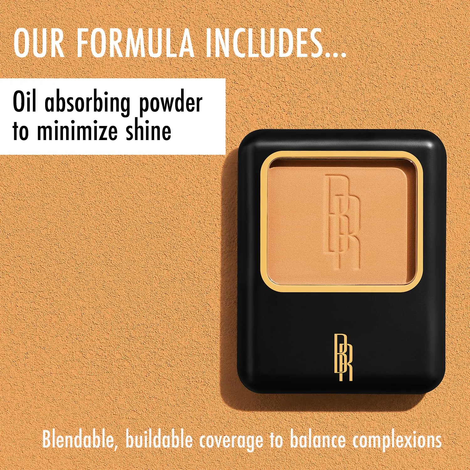Black Radiance Pressed Powder, Creamy Beige #8604A (Pack of 4)