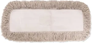 Boardwalk BWK1318 18 in. x 5 in. Industrial Hygrade Cotton Dust Mop Head - White