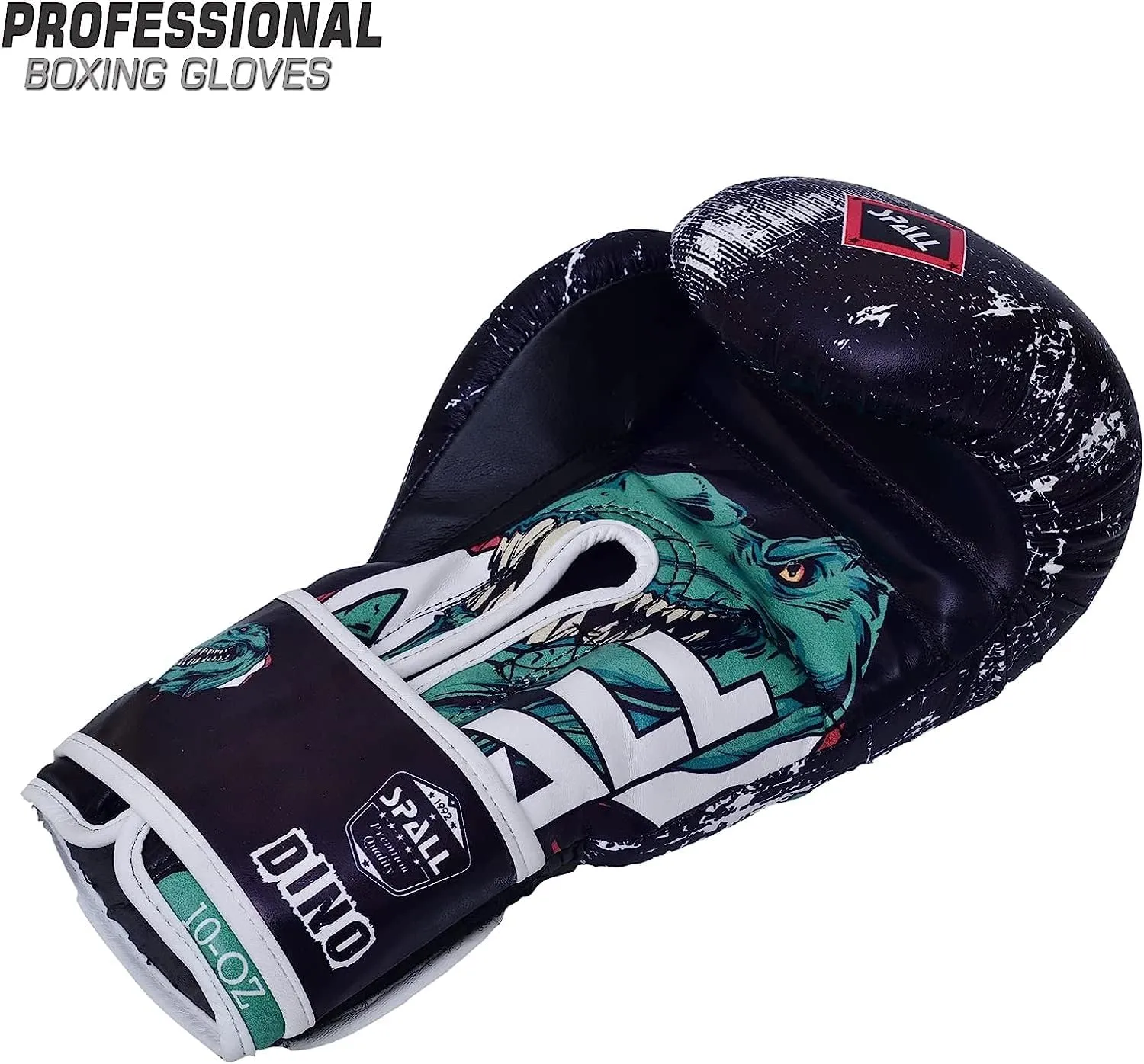 Boxing Gloves for Kids, Men & Women - Pro Training Sparring Punching Gloves - Muay Thai MMA, Kickboxing Heavy Bag Workout Leather Boxing Training Gloves - Dino