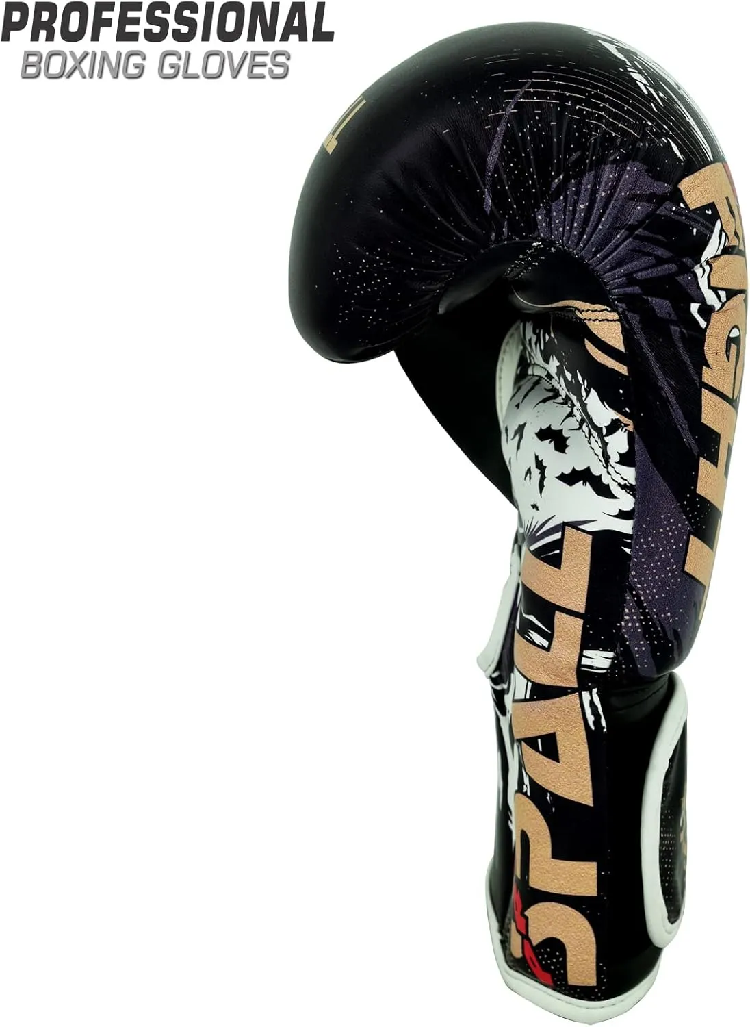 Boxing Gloves for Men & Women - Pro Training Sparring Punching Gloves - Muay Thai MMA, Kickboxing Heavy Bag Workout Leather Boxing Gloves