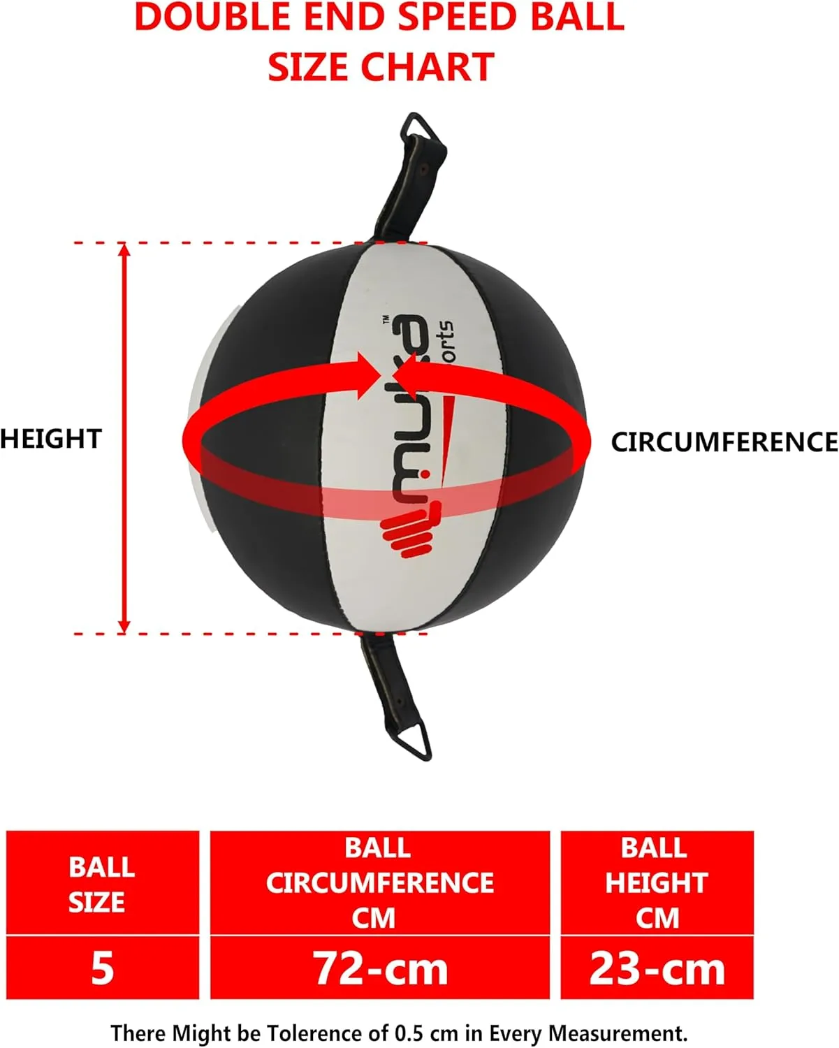 Boxing Speed Bag - Double End Punching Bag, Heavy Duty Synthetic Leather Boxing Ball - Gym Speed Reflex Ball - Muay Thai Training Swivel Ball for Fitness