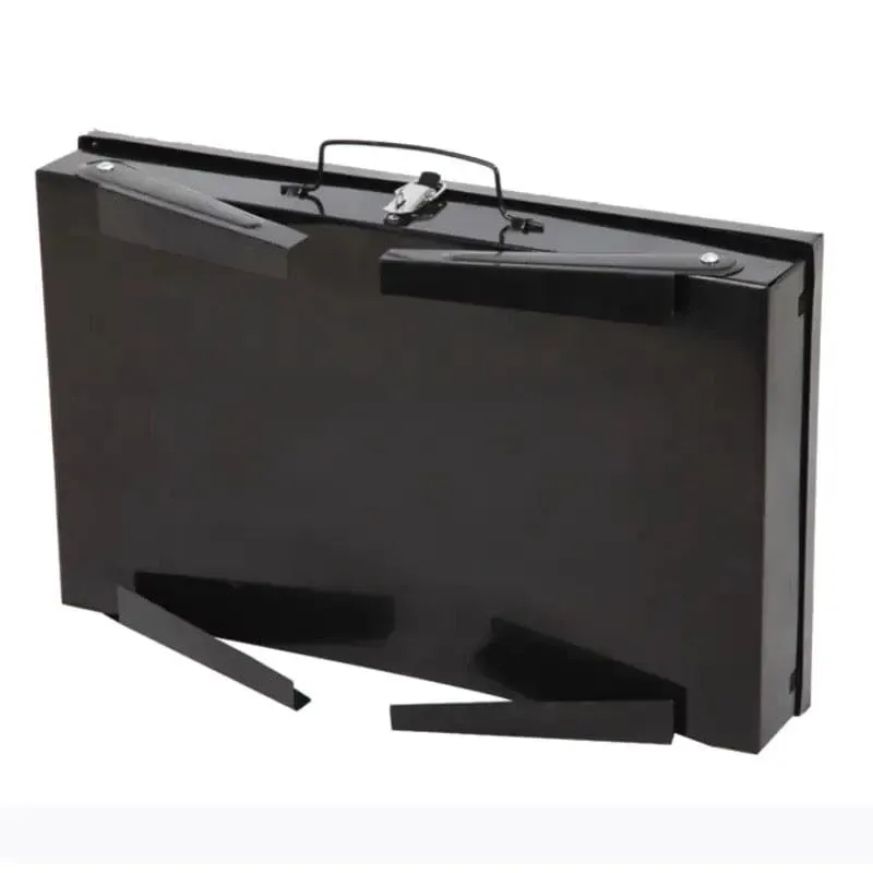 Briefcase Folding BBQ Grill, Outdoor Stainless Steel BBQ Grill, Travel Picnic Camping Grill, Patio Barbecue Charcoal Grill, Garden Outdoor Travel Picnic Folding Charcoal Grill, Compact Foldable Grill