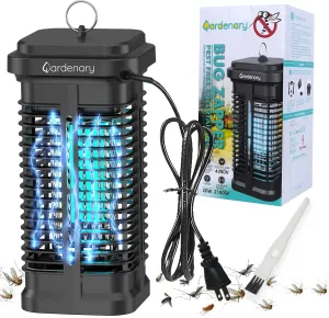 Bug Zapper 20W for Outdoor and Indoor, 4200V Electric Mosquito Zapper, Mosquito Killer, Waterproof Fly Zapper Outdoor, Electronic Mosquitoes Lamp, Fly Insect Trap for Patio Home Backyard