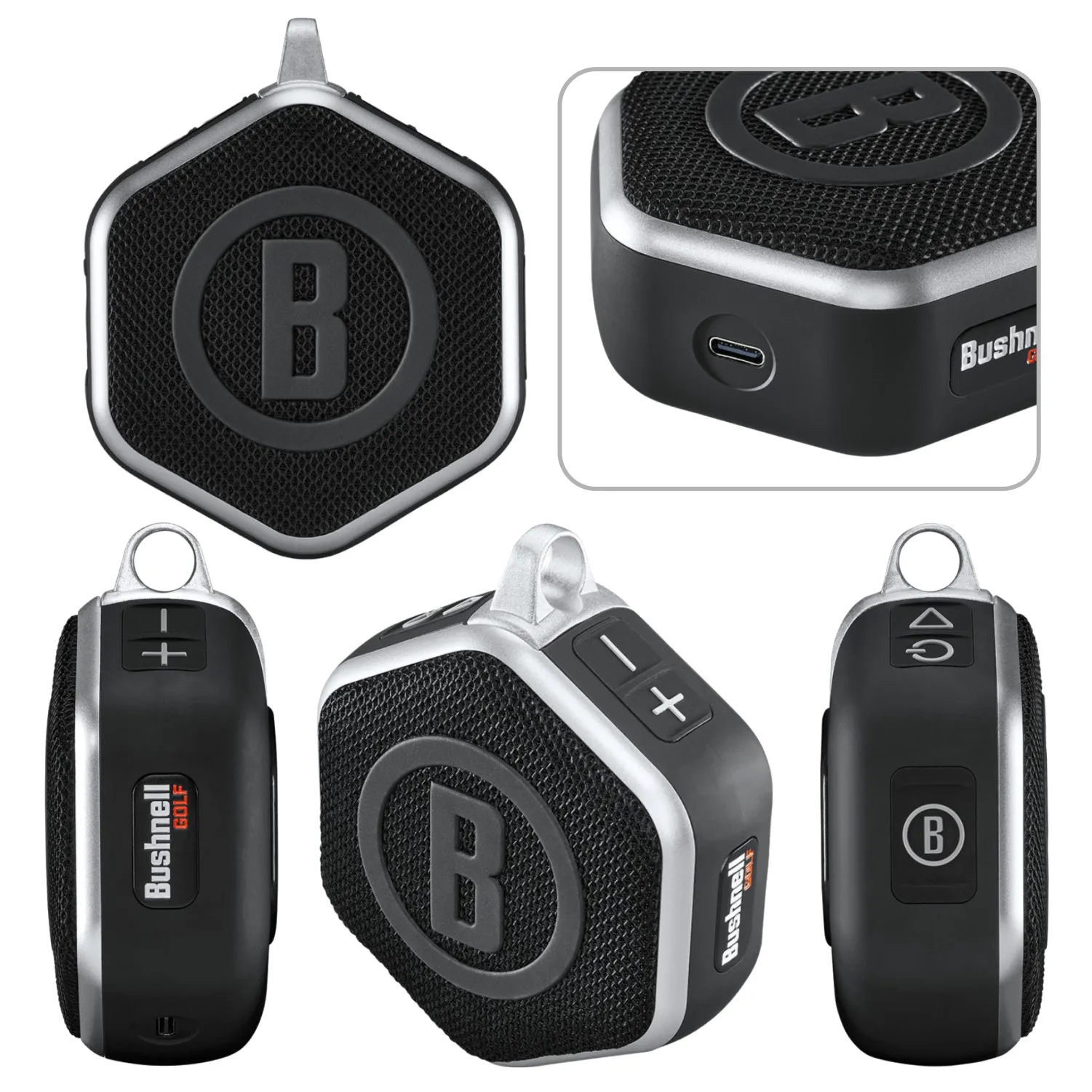 Bushnell Wingman Mini GPS Bluetooth Speaker with Wearable4U Bundle