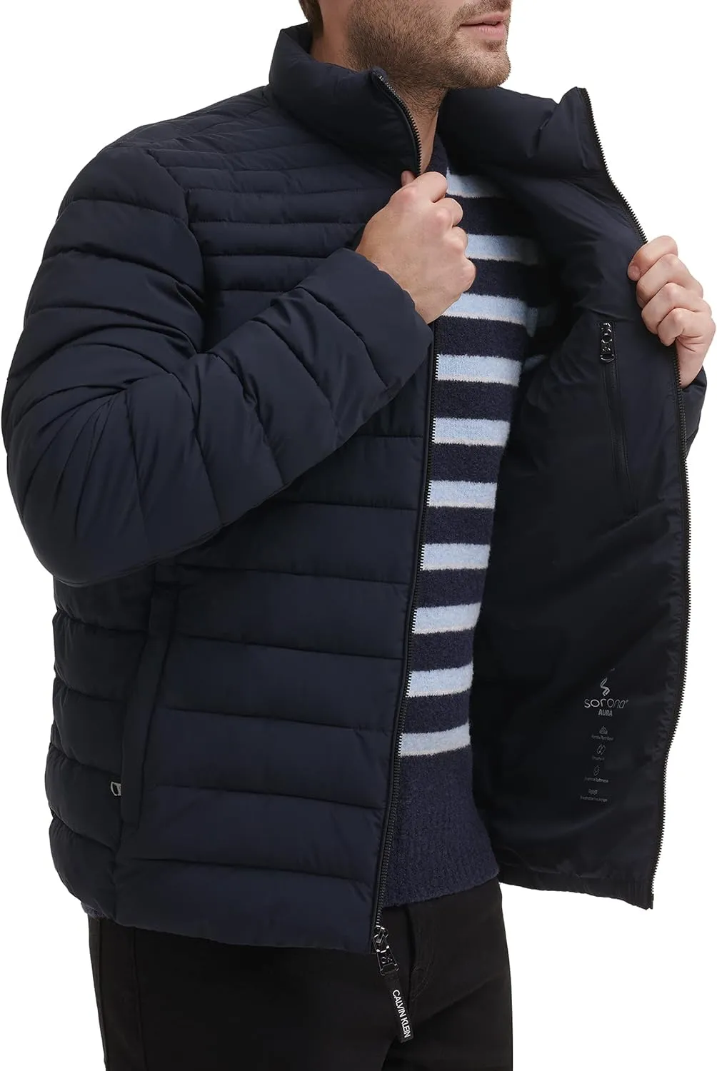 Calvin Klein Men's Full Zip Down Puffer Coat