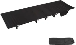 Camping Cots,Lightweight Portable Camping Cot for Adult,Foldable Camping Cot,Oversized Sleeping Cot Supports 330lbs for Hiking Outdoor Travel Office (Black)