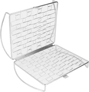 Camping Fire Grill, Folding Portable Camping Grill Professional Stainless Steel Barbecue Net Rack for Fish, Shrimp, Vegetables, Cooking Accessories