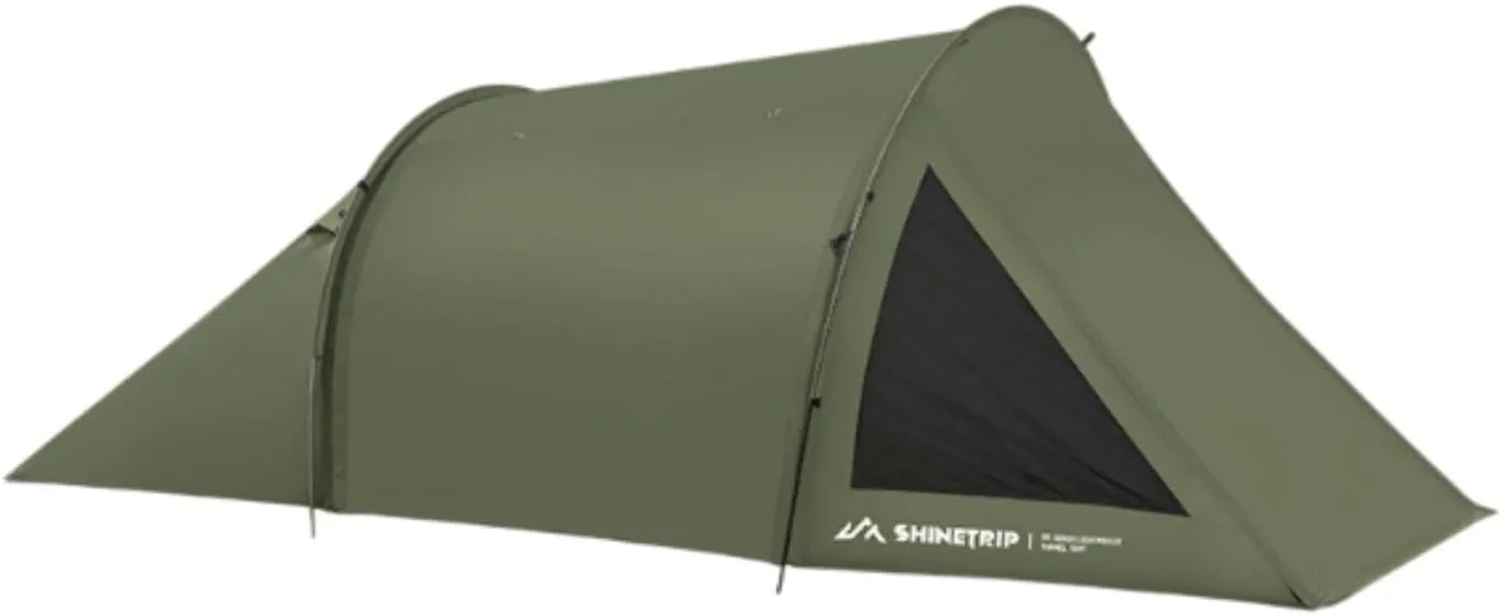 Camping Tent Tunnel Tent Shade Sun Protection Windproof Backpacking Tent Family Tent for Picnic Outdoor Hiking Trekking Beach