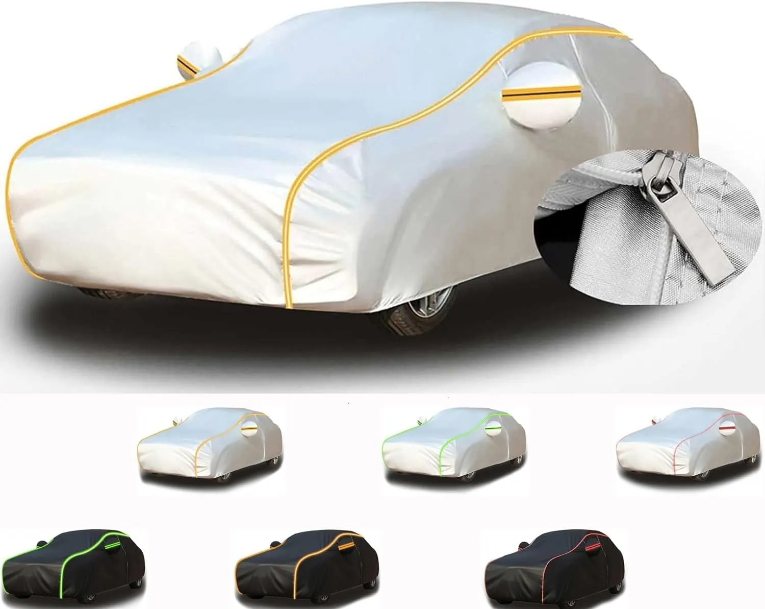 Car Cover Compatible with Peugeot 108 807 BB1 4007 P54 2017-2025 - 5-Layer All-Weather, Waterproof and Hailproof Defense(E,108)