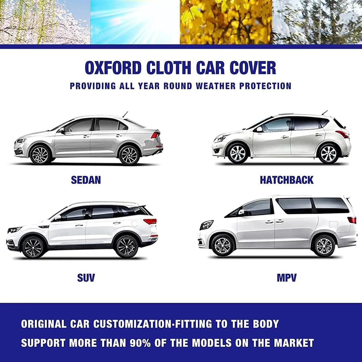 Car Cover Compatible with Peugeot 108 807 BB1 4007 P54 2017-2025 - 5-Layer All-Weather, Waterproof and Hailproof Defense(E,108)